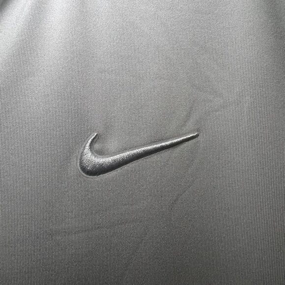 Nike Blade Collar Golf Polo Shirt Mens Size Medium Gray Short Sleeve Dri Fit - Picture 4 of 12